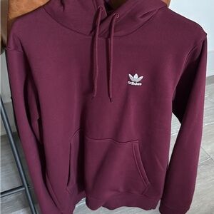 Adidas Men's Maroon Hoodie